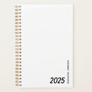 Persoonlijke Zwarte & Witte Gedateerde Mijn Dageli Planner