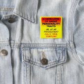 Persoonlijkheidssymptomen Funny Button Badge (In situ)