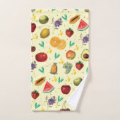 Persoonsbenaming tropische groenten en fruit bad handdoek (Handdoek)