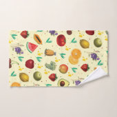 Persoonsbenaming tropische groenten en fruit bad handdoek (Handdoek)