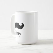 Persoonsnaam Mustache de heer mok (Voorkant links)