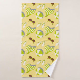 Perspatrooster met zonnebrillen en zonnezonnepanel badhanddoek