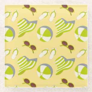 Perspatrooster met zonnebrillen en zonnezonnepanel glazen onderzetter