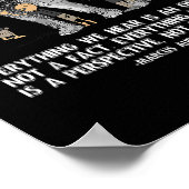 Perspectief citaat Marcus Aurelius Elephant Illust Poster (Hoek)