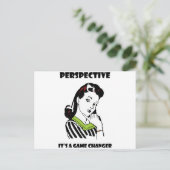 Perspectief - Het is een Game Changer Briefkaart (Staand voorkant)