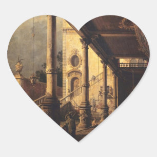 Perspectief met een Portico Hart Sticker