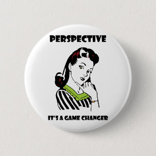 Perspectief Ronde Button 5,7 Cm