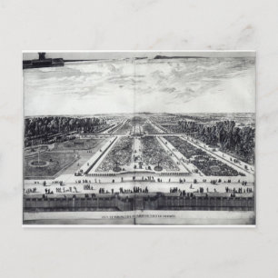 Perspectief Uitzicht van de tuin Briefkaart