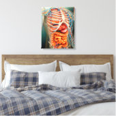Perspectief Uitzicht van het menselijk lichaam, he Canvas Afdruk (Insitu (Slaapkamer))