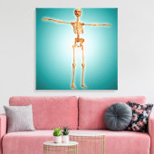 Perspectief Uitzicht van het menselijk skeletsyste Canvas Afdruk (Insitu (Woonkamer))
