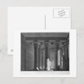 Perspectief uitzicht van het portico interior, Esn Briefkaart (Voorkant / Achterkant)