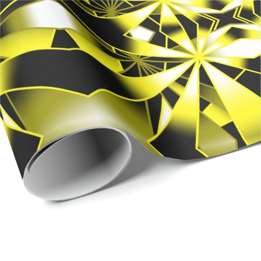 Perspectieftekening voor kleurverloop Bumblebee Cadeaupapier (Rol Hoek)