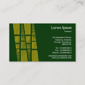 Perspectieven v2 - Amber en White op Donkergroen Visitekaartje (Achterkant)