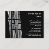 Perspectieven v2 - wit op zwart visitekaartje (Achterkant)