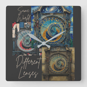 Perspectieven  vierkante klok