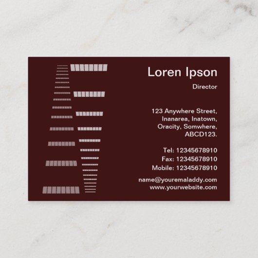 Perspectieven - wit op donkerbruin visitekaartje (Achterkant)