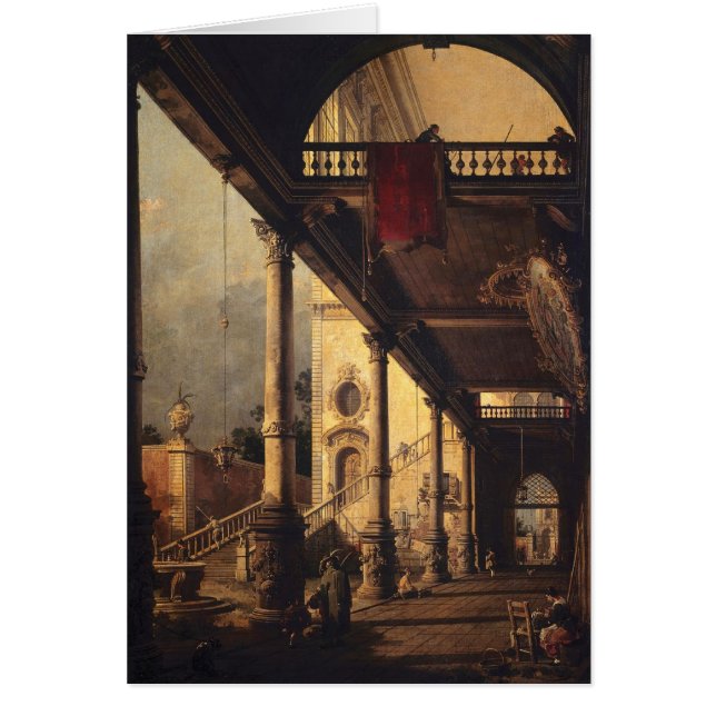 Perspective avec un Portico (Devant)