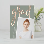 Perspective Foil | Faire-part d'obtention d'une li (Debout devant)