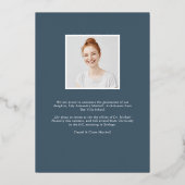 Perspective Foil | Faire-part d'obtention d'une li (Verso)