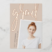 Perspective Foil | Faire-part d'obtention d'une li (Recto)