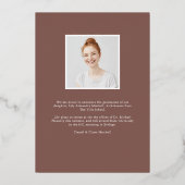 Perspective Foil | Faire-part d'obtention d'une li (Verso)