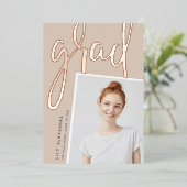 Perspective Foil | Faire-part d'obtention d'une li (Debout devant)