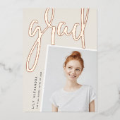 Perspective Foil | Faire-part d'obtention d'une li (Recto)