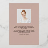 Perspective Foil | Faire-part d'obtention d'une li (Verso)