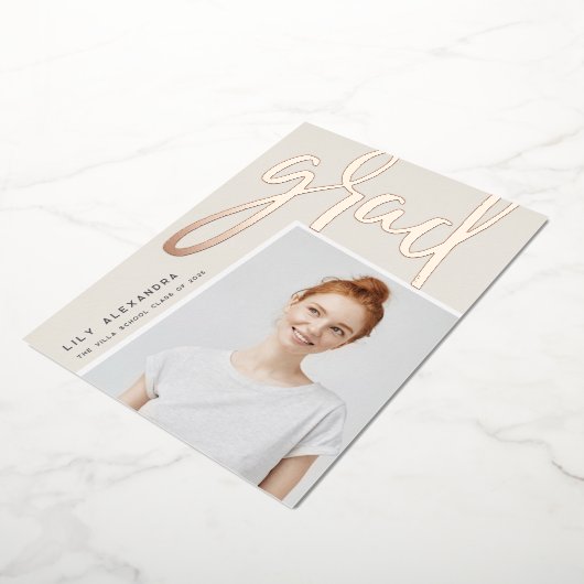 Perspective Foil | Faire-part d'obtention d'une li (Rotation)