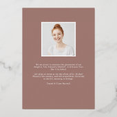 Perspective Foil | Faire-part d'obtention d'une li (Verso)