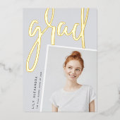 Perspective Foil | Faire-part d'obtention d'une li (Recto)