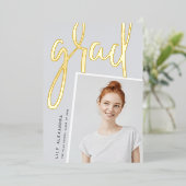 Perspective Foil | Faire-part d'obtention d'une li (Debout devant)