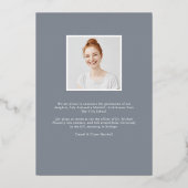 Perspective Foil | Faire-part d'obtention d'une li (Verso)