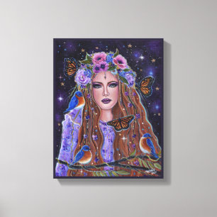 Perstelefoongodin van Renee L Lavoie Canvas Afdruk