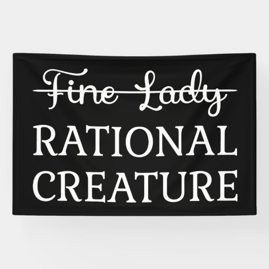 Persuasie Jane Austen - Rationele creatie ik Spandoek (Horizontaal)