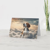 Perte de Beagle Chien Heaven Carte de Sympathie (Devant)