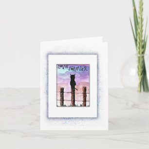 Perte de chats, mort, carte de sympathie