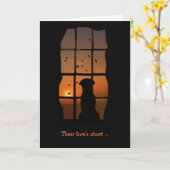 Perte de chien, Carte de Sympathie de chien, Carte (Fleur jaune)