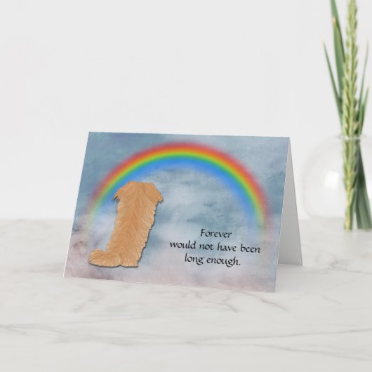 Perte de la carte de condoléances de Pekingese (Devant)