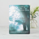 Perte de la carte de sympathie amicale précieuse (Debout devant)