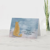 Perte de la carte de Sympathie de chat Tabby-Chat (Devant)