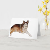 Perte de la carte de sympathie de chien d'animal d (Fleur jaune)