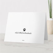 Perte de la carte de sympathie pour animaux de com (Dos)