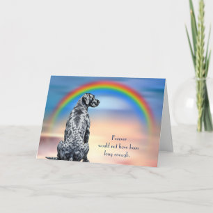 Perte de la carte de sympathie Rainbow Chien Grand