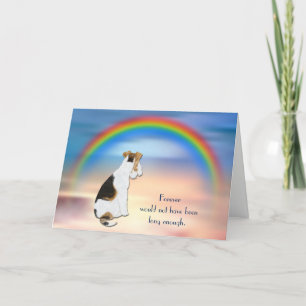 Perte de la carte Rainbow Sympathy Card du chien d