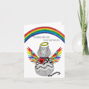 Perte de la consolation de chats Carte de voeux de