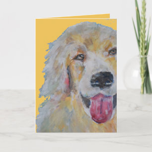 Perte de l'animal Chien Carte de sympathie Gol
