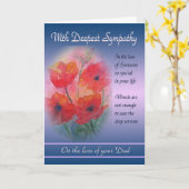 Perte de papa - avec la carte de sympathie la plus (Fleur jaune)