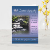 Perte de père - avec carte de sympathie la plus pr (Fleur jaune)