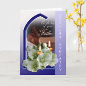 Perte de père - avec carte de sympathie la plus pr (Fleur jaune)